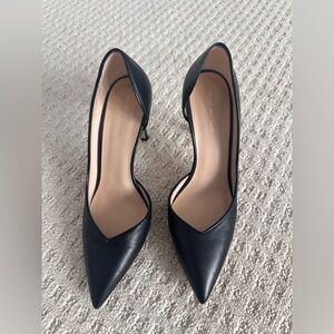 🌺Stuart Weitzman Avenue 75 Leather Pump, Size 8.5 Black